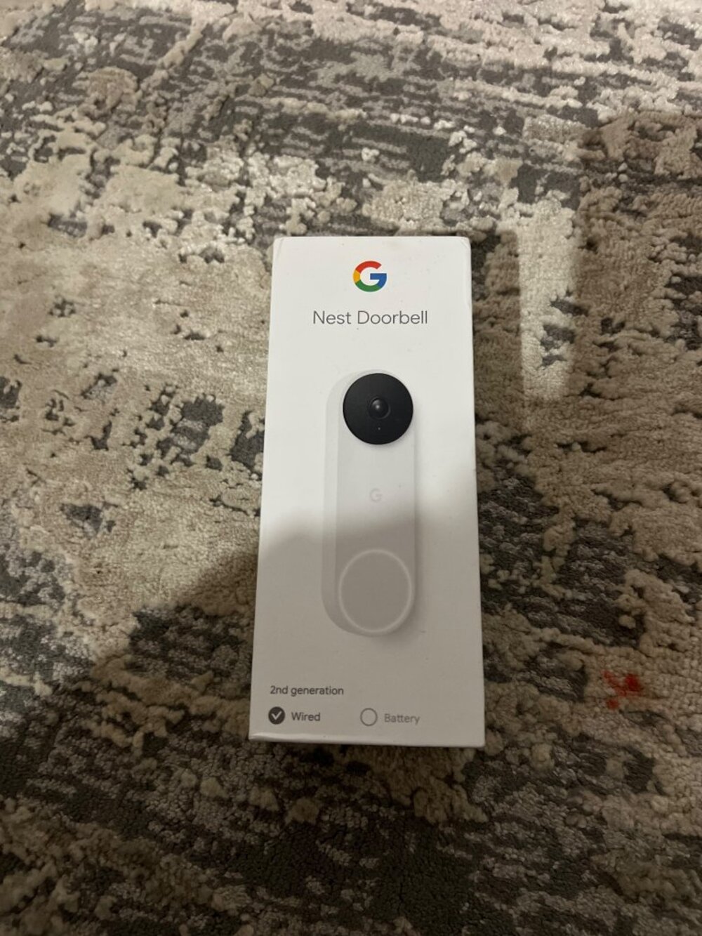 NEW Google Nest Doorbell Wired 2nd Generation Snow